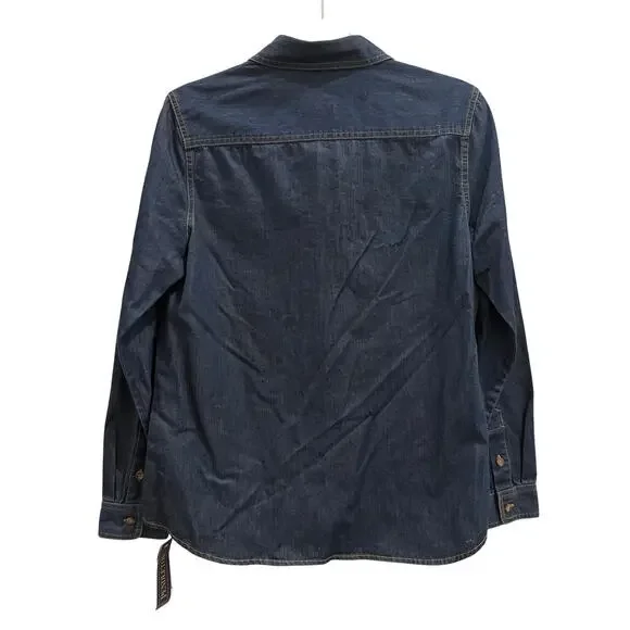 Pendleton Woolen Mills Denim Button Down Shirt Size Medium NWT MSRP $99 - Picture 2 of 8